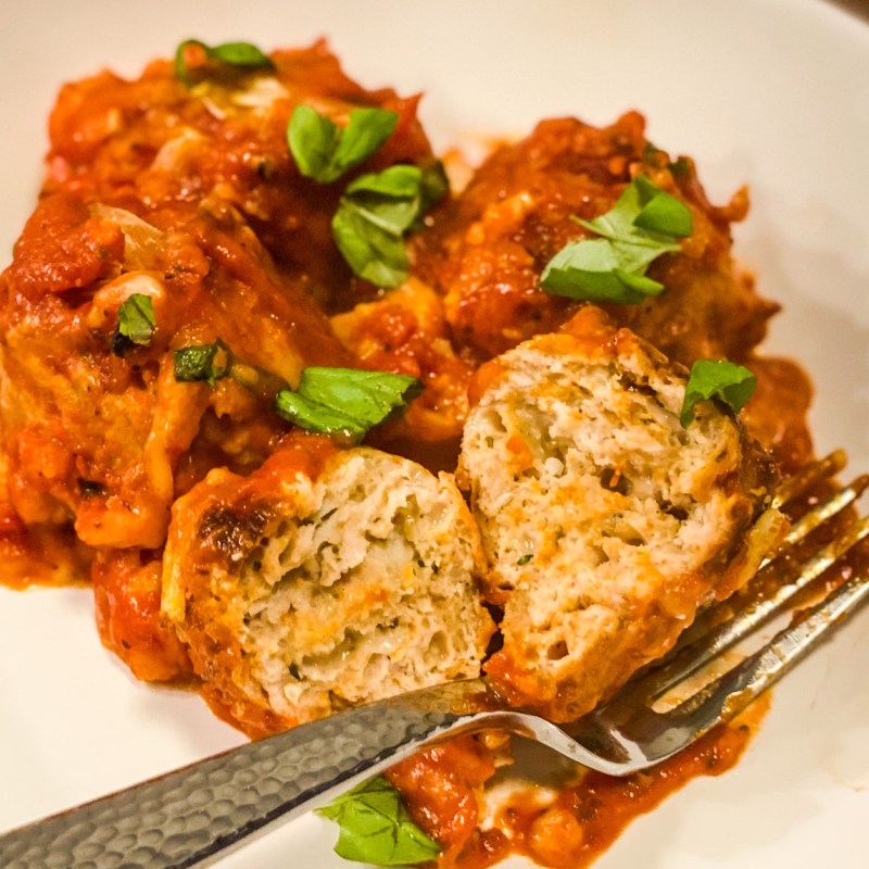 Chicken Parmesan Meatball&nbsp;Skillet